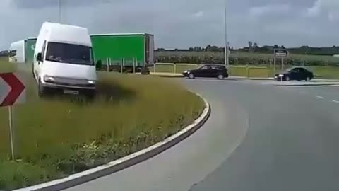 insane truck accident