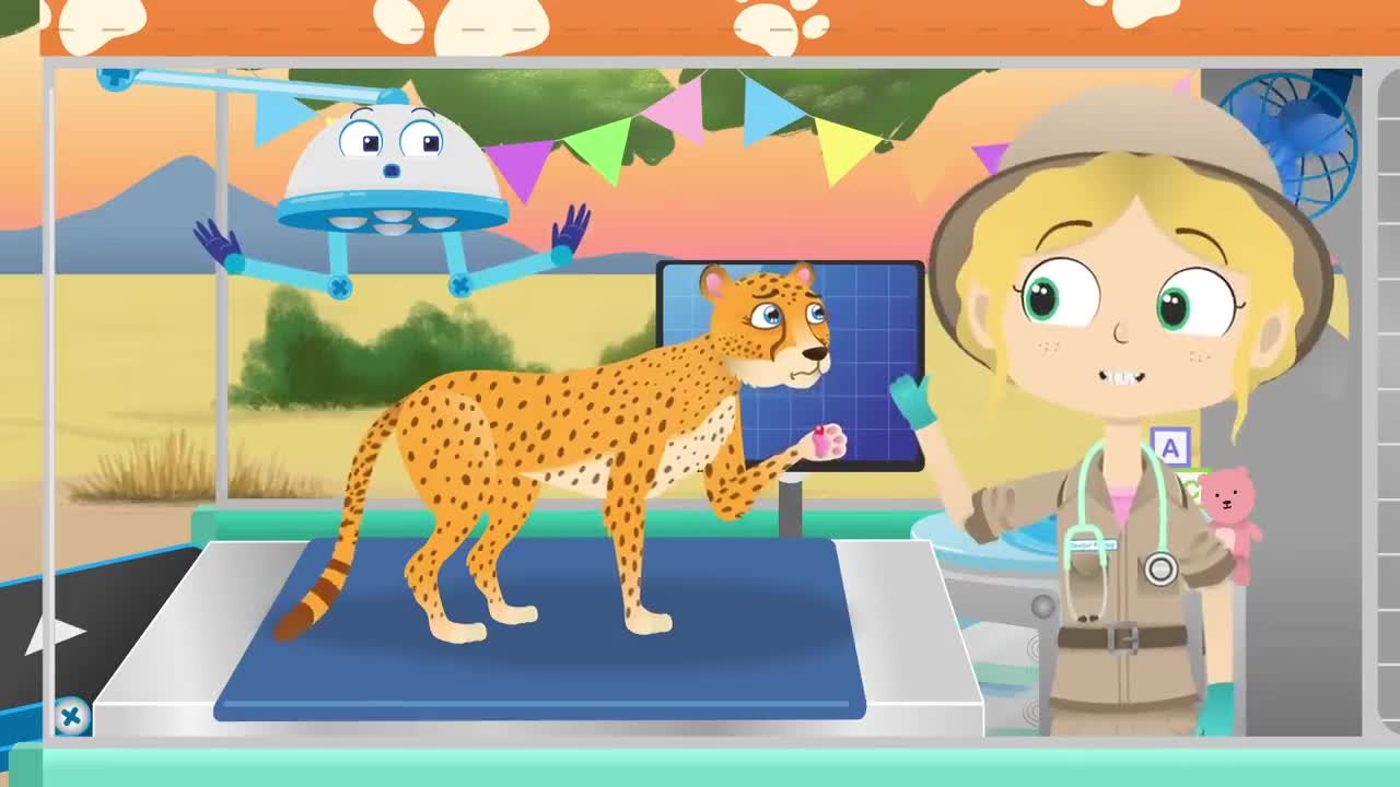 Asha The Cheetah Dr Poppy on Safari Animal Cartoons for Children