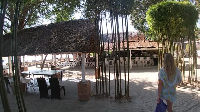 Milky bay hotel an beach bar