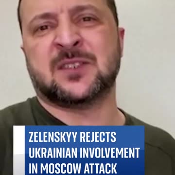 Zelensky Slams Putin for Blaming Ukraine for the Terrorist Attacks