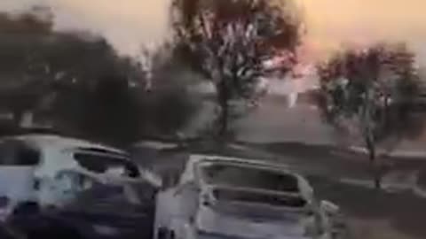 The consequences of an attack by Hamas militants in one of the regions of Israel