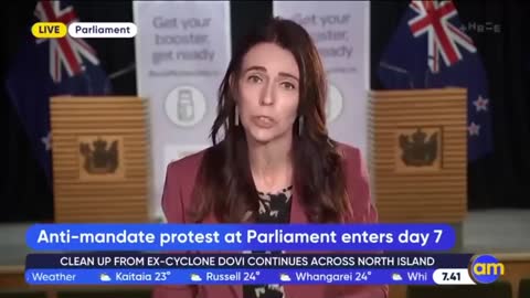 New Zealand PM considers "Peaceful Protestors" a THREAT (Spraying them w/Water)