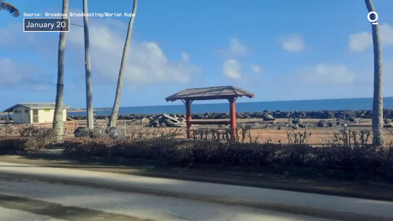 Images from Tonga show the damage in the capital Nuku'alofa
