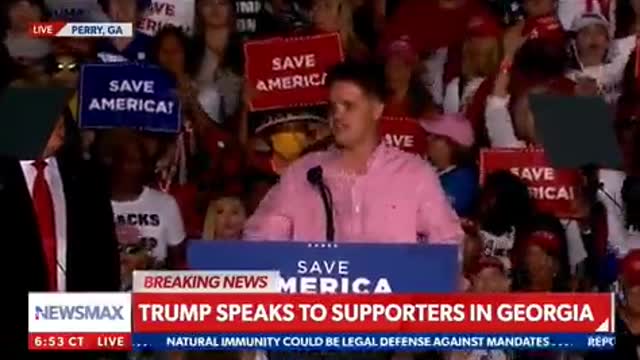 Trump Stuns Rally, Invites Soldier Who Lifted Baby Over Wall in Afghanistan