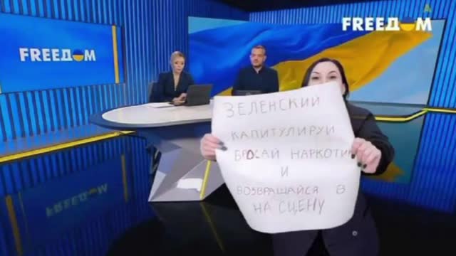 During a news program in Ukraine. *See description*