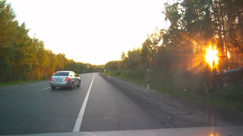 Car Slides on Side Resulting in an Accident