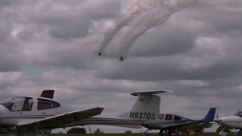 Exhibition of two plane