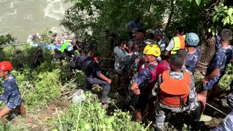 Many dead as bus carrying Indian tourists plunges into Nepal river