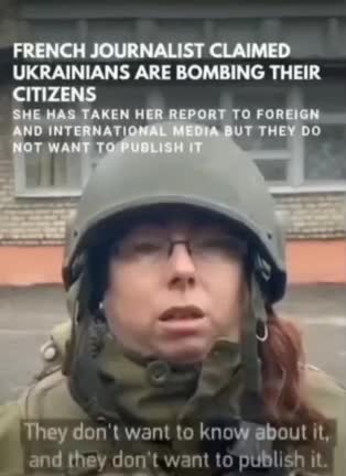 French Journalist_ “Ukrainian Army is bombing its own citizens”