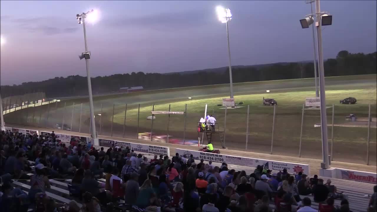 USMTS @ Salina HighBanks Speedway B-Main #1- 8-22-2020