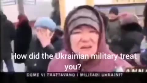 Ukraine residents speaks about how Russia is treating them.