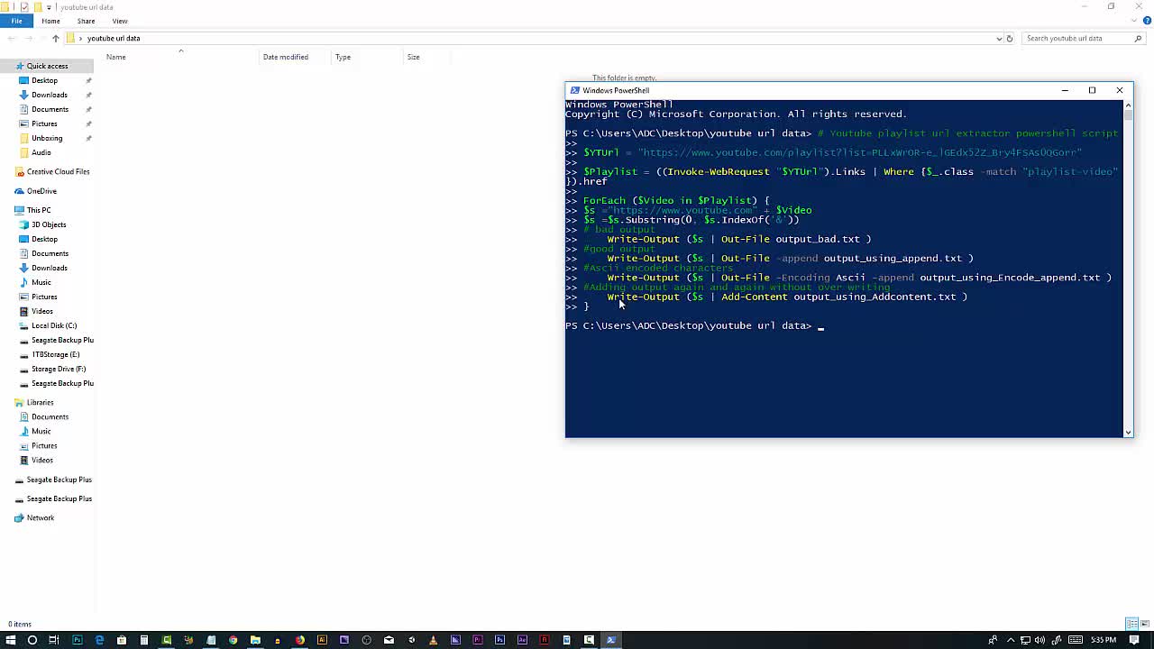 Youtube Link Scrape Trick