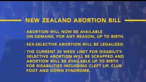 New Zealand killing newborn babies