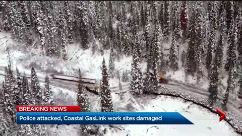 A violent group has caused significant damage to the Coastal GasLink pipeline