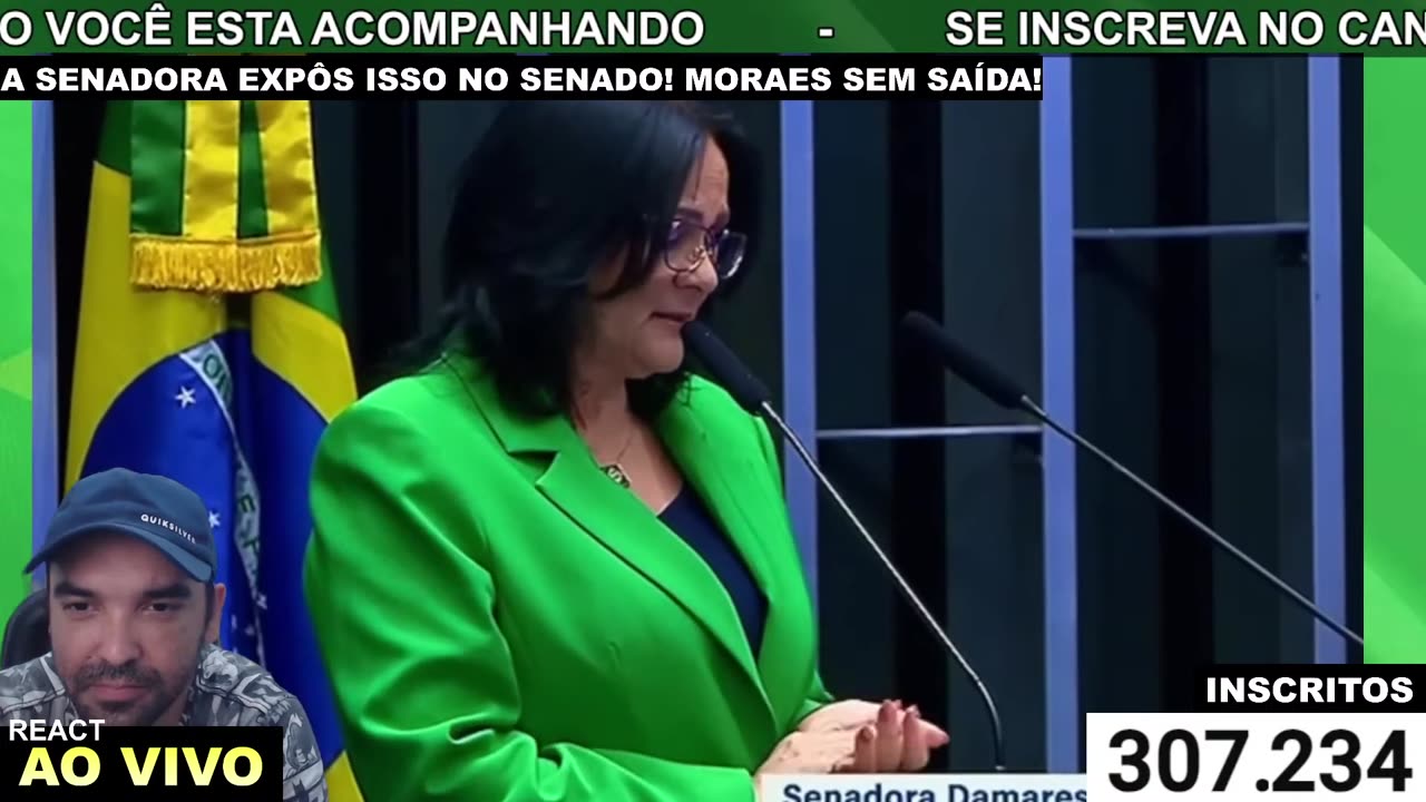 SENADORA DAMARES COMBATENDO A DITADURA DO JUDICIARIO