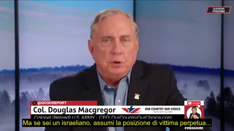 Il colonnello Douglas Macgregor con il giudice Napolitano