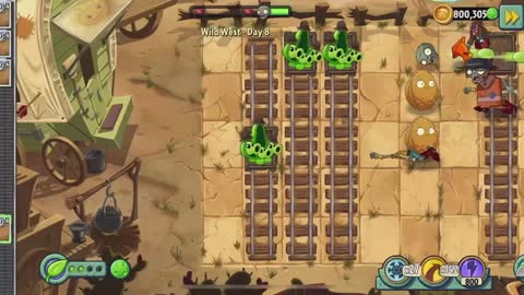 Plants vs Zombies 2 Wild West - Day 8