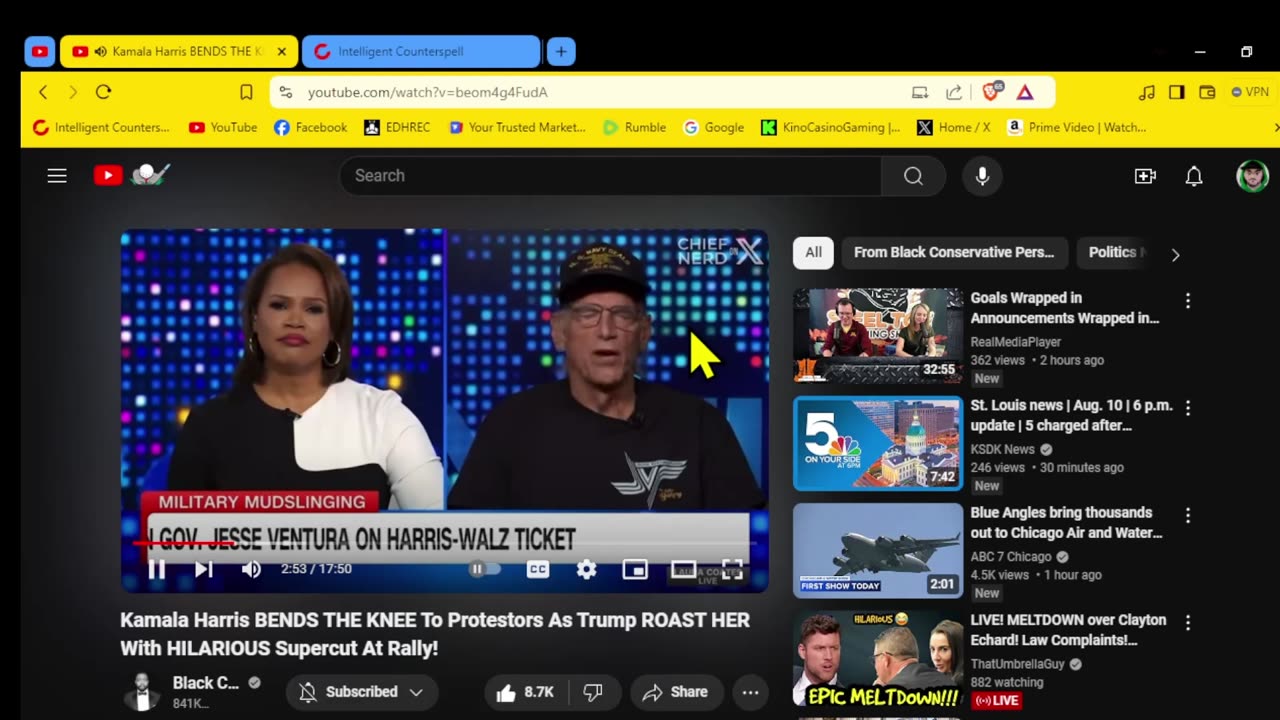 Kamala Harris is stupid and Jessie Ventura is a Looooooser
