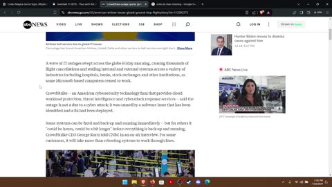 GLOBAL CYBER OUTAGE