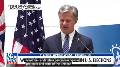 FBI director Ray:Chinese attempted to assasinate a congressional candidate in NY.