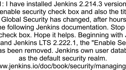 Configure Global Security missing in Jenkins