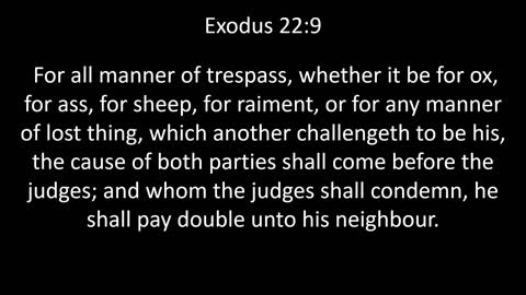 KJV Bible Exodus Chapter 22