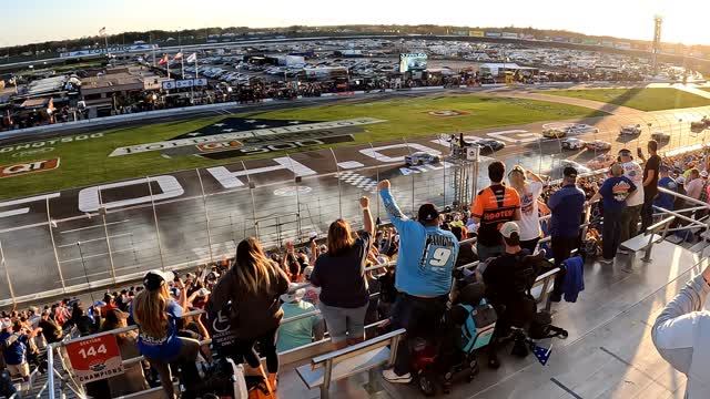 Crash on Final Lap NASCAR Atlanta Folds of Honor