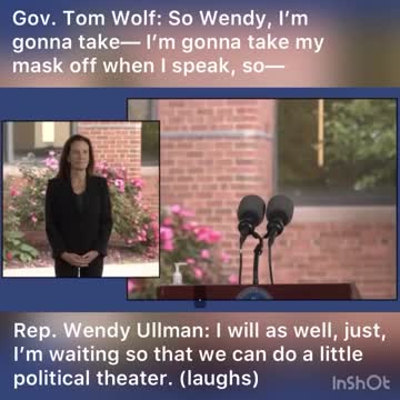 Hot Mic - PA Gov Wolf and Rep Ullman - "Political Theater"