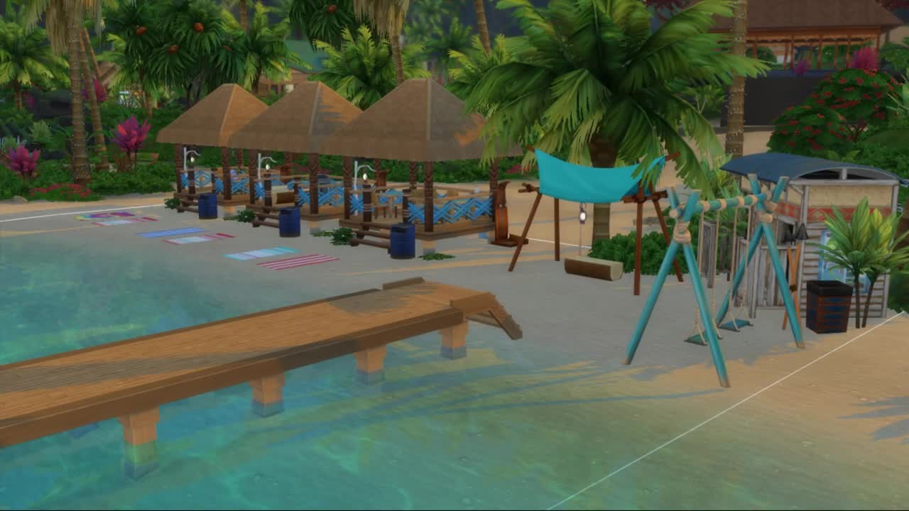 The Sims 4 Speed build Ohana'Li Beach Sulani Renovation