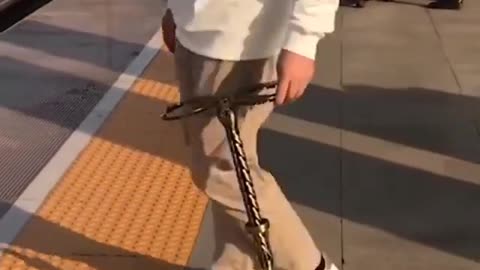 This walking stick chair is amazing