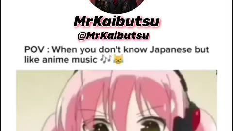 When you don't know Japanese but you sing Japanese song.