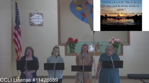 Moose Creek Baptist Church Sing “Victory in Jesus” During Service 8-7-22