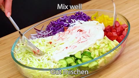 Dieses Rezept kennen nur wenige! Dieser Salat ist so lecker