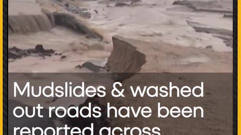 California storm destroys road in the Mojave Area - WION Shorts