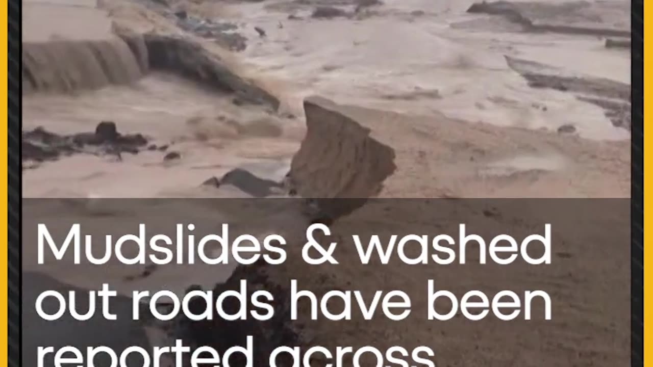 California storm destroys road in the Mojave Area - WION Shorts