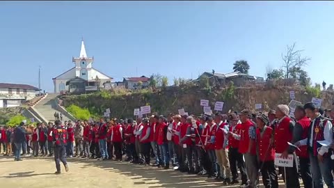 ENPO mass really nearly 8000 people participate for the demand of Frontier Naga Territory