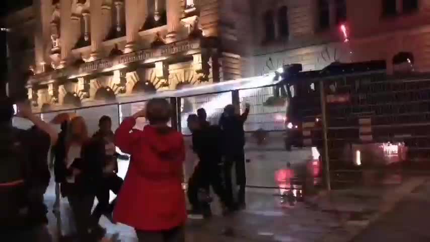 Switzerland - Protestors at parliament building RE: Covid-19 passports and mandates