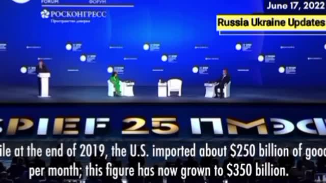 Putin explains the origins of global inflation.