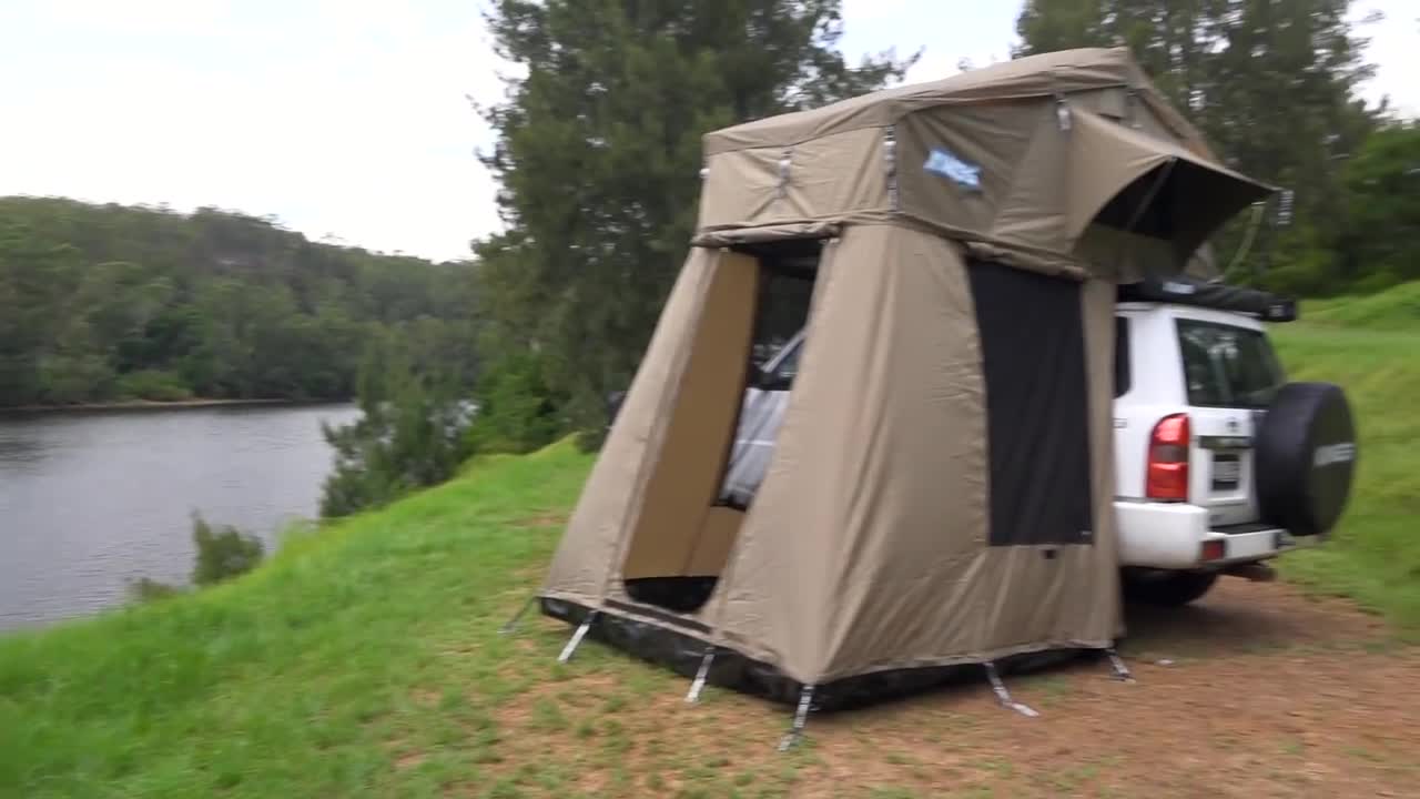 US Direct]3-4 Person Caravan Tent Roof Tent Retractable