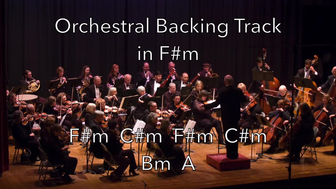 Orchestral Backing Track For Guitar in F#m 🎸