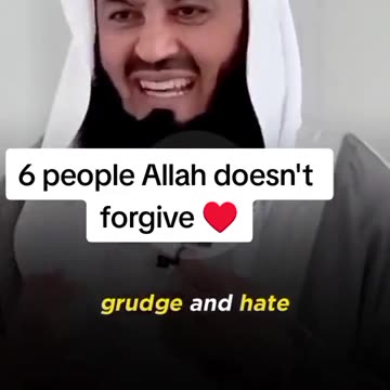 6 people ALLAH doesn`t forgive