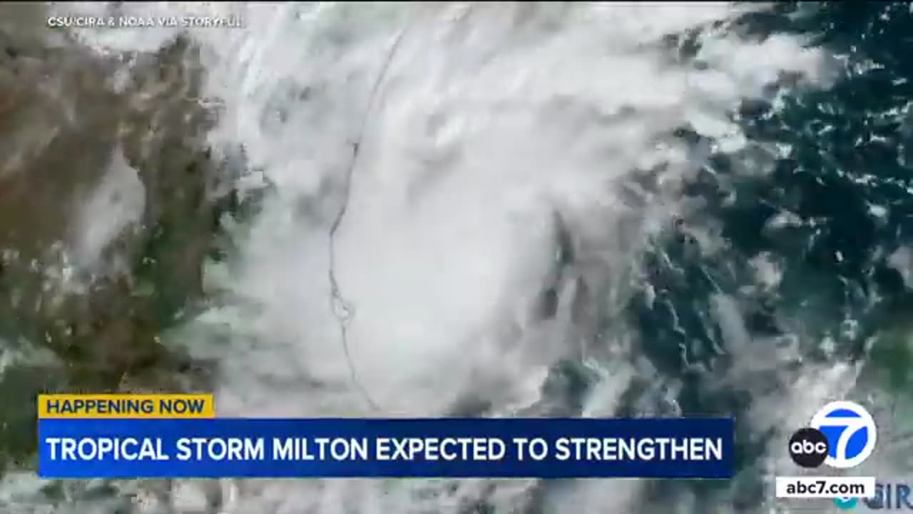 Tropical Storm Milton forms in Gulf of Mexico, forecast to hit Florida as hurricane