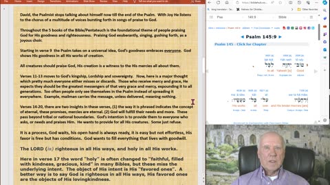 Psalm 145 session 4 integrated study with Hebrew letter meanings & inclusions