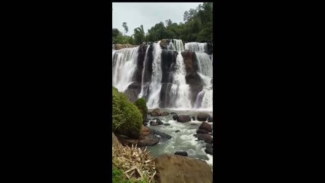 nature and beautiful waterfall