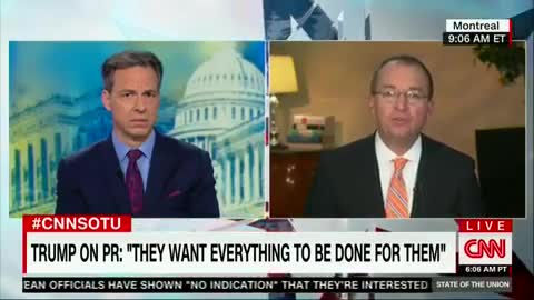 White House's Mulvaney Didn't Allow Tapper's To Run This Interview