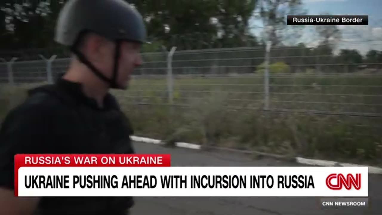 ‘Completely undefended’: Nick Paton Walsh reports from Russian border point