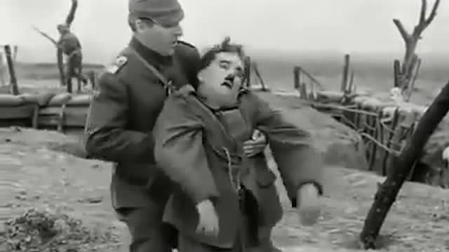 Charlie Chaplin at War Zone.