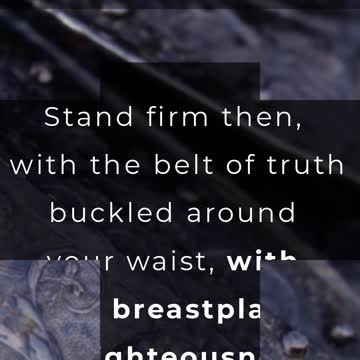 The Breastplate of Righteousness - The Armor of God