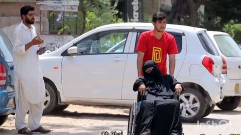 Ninja Mother on Wheel Chair - Prank