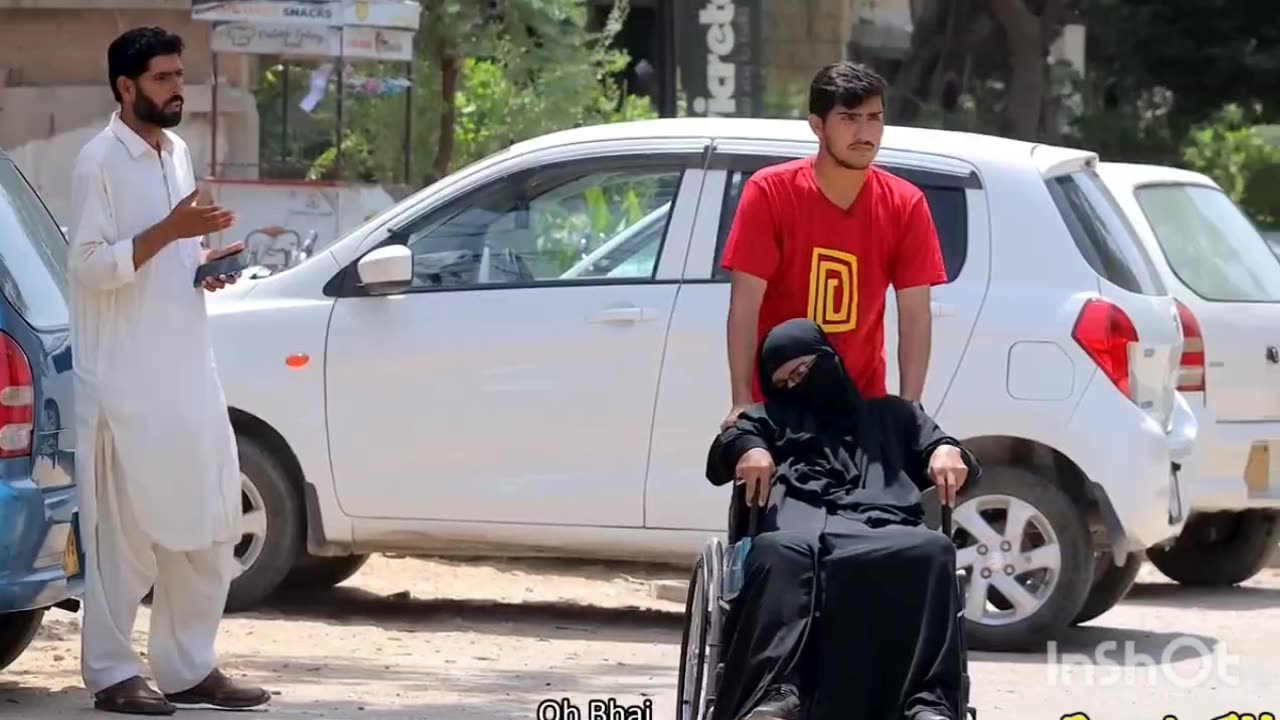 Ninja Mother on Wheel Chair - Prank